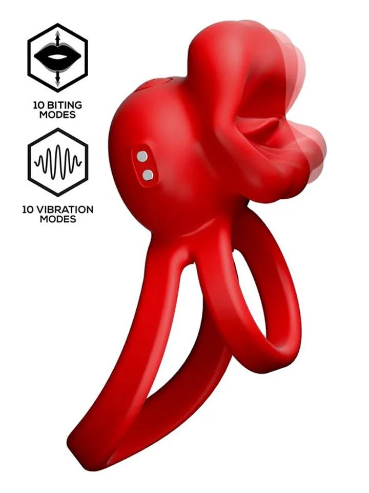 Bittey Cock Ring With Vibration &amp; Biting