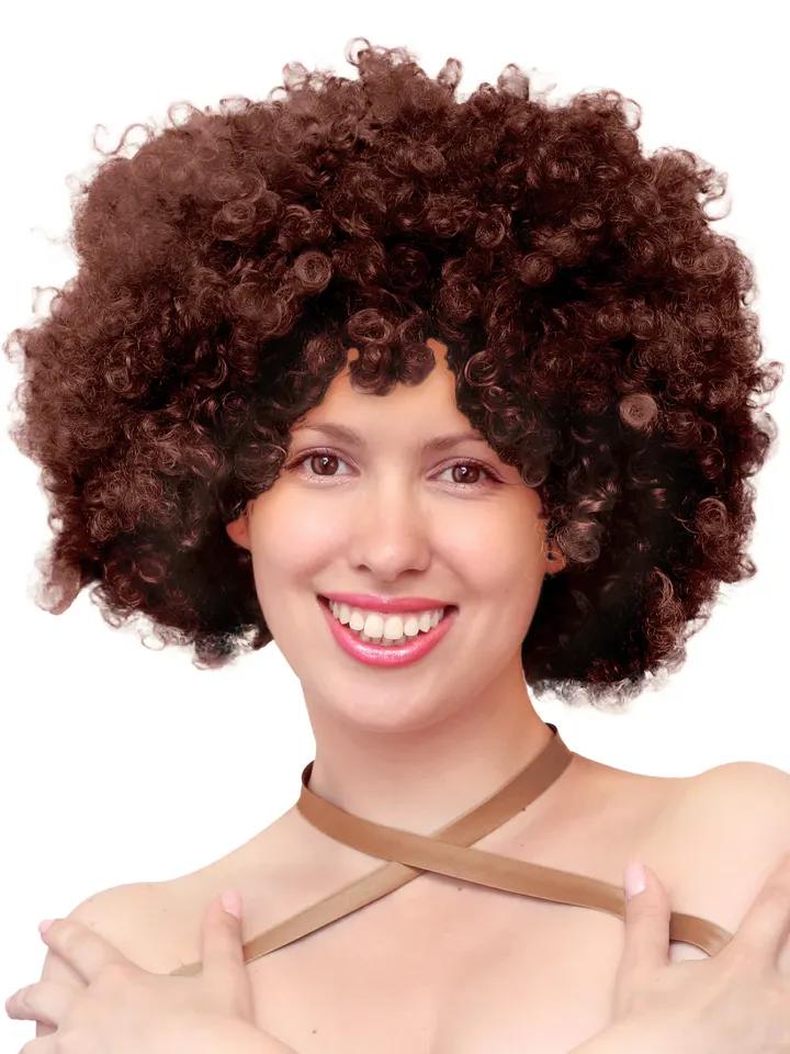 Party Wig Afro Hair Brown