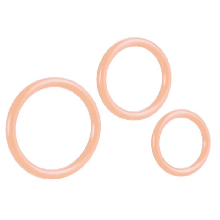 TRI-RINGS NATURAL - 3 st Penisringar