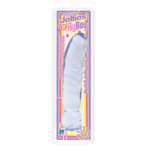12" BIG BOY DONG CRYSTAL CLEAR - 29cm