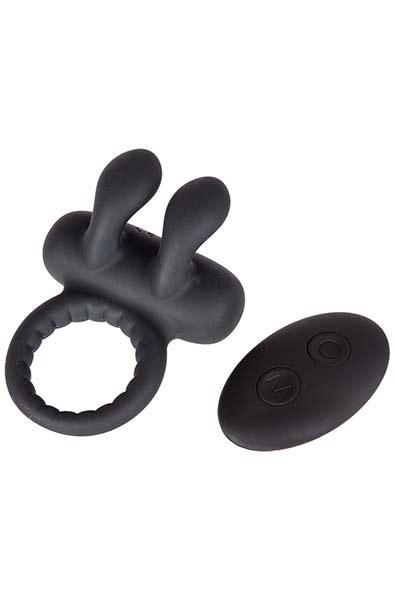 Vibrating Penis Ring With Rabbit &amp; Remote