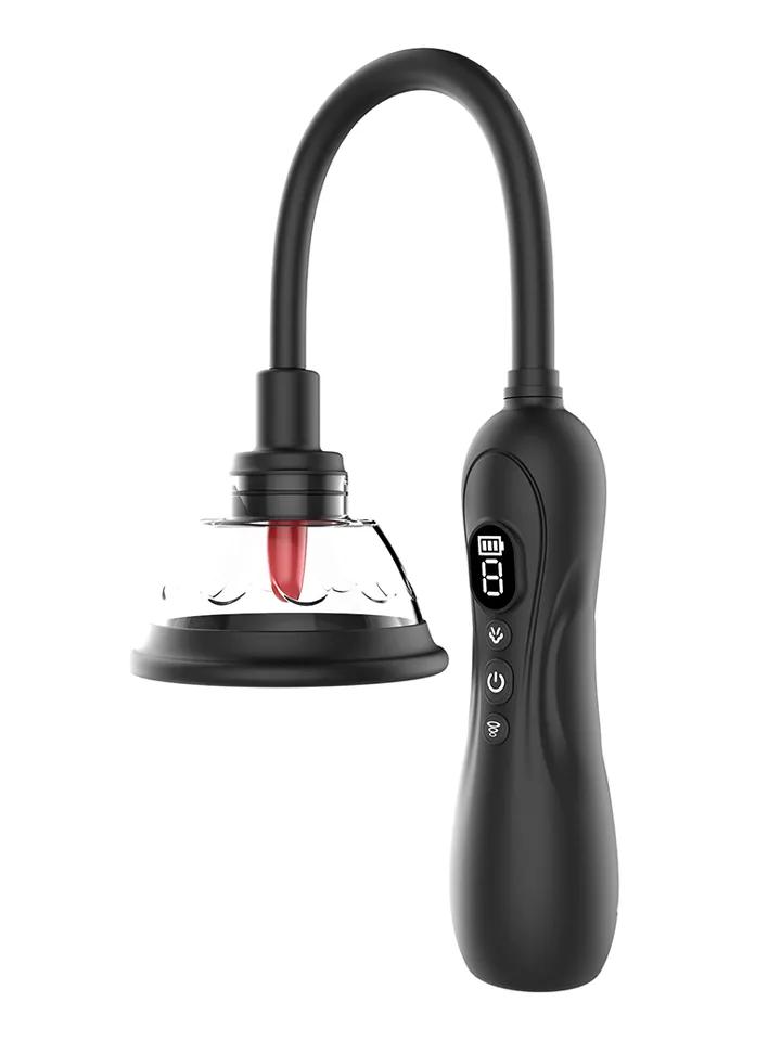Vibrating &amp; Licking Nip &amp; Clit Sucker