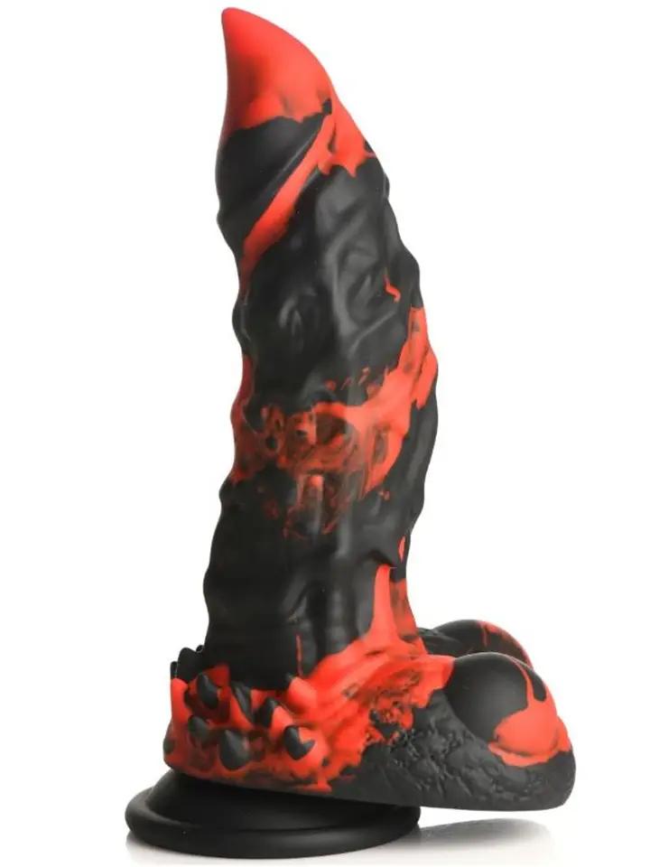 Fire Demon Monster Silicone Dildo 21,6 cm