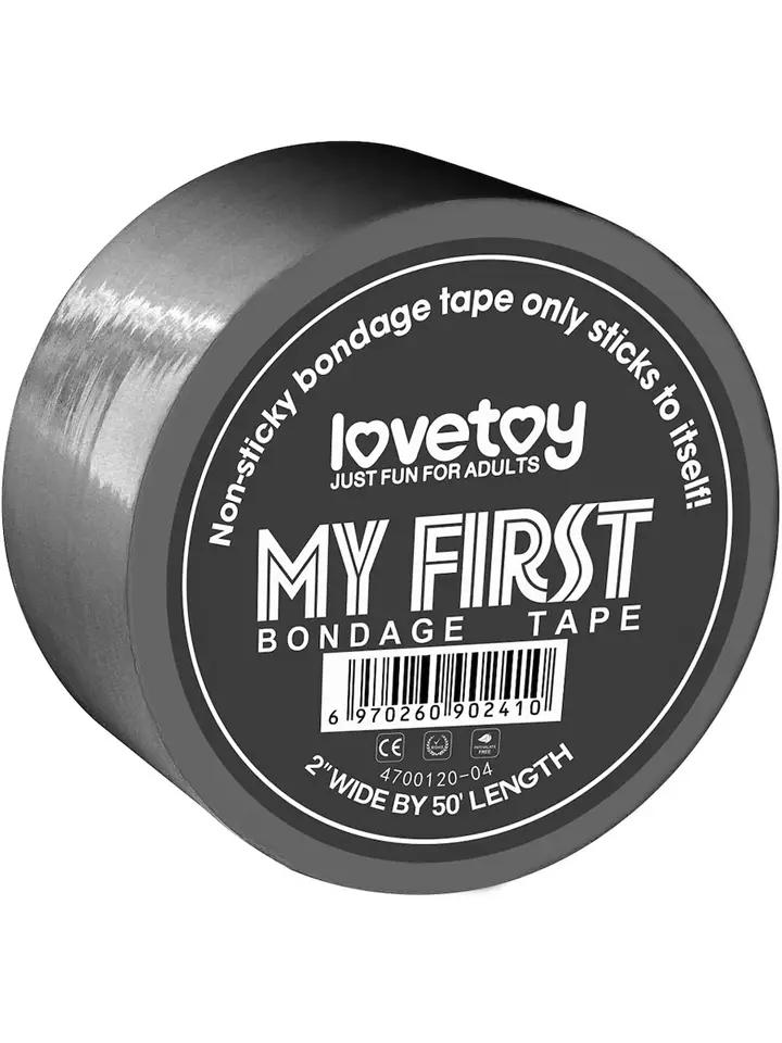 Lovetoy Non-Sticky Bondage Tape Grey 15m