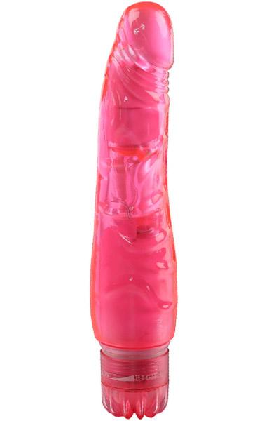 Pink Pleasure Slim Penis Shaped Vibrator