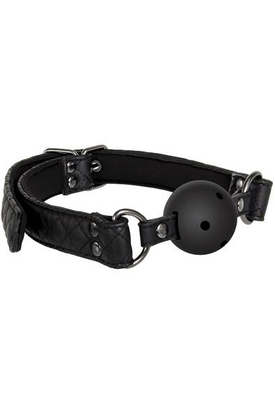 Blaze Ball Gag Diamond Black Gagball