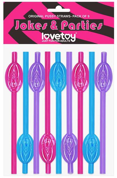 Lovetoy Pussy Straws 9-pack Sugrör