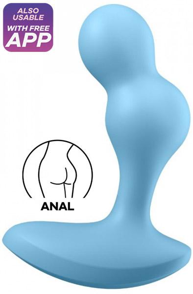 Satisfyer Deep Diver Blue Analplugg med vibrator