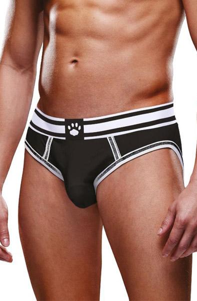 Prowler Open Brief Black/White Large Kalsonger