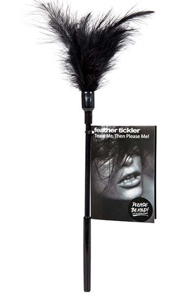 Tease Me Then Fuck Me Feather Tickler Black Tickler