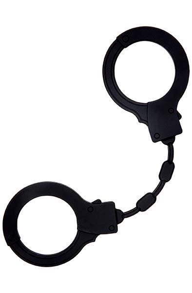 Black Silicone Handcuffs Silikon handbojor
