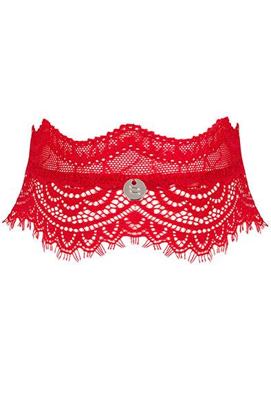 Obsessive Bergamore Choker Red O/S Choker