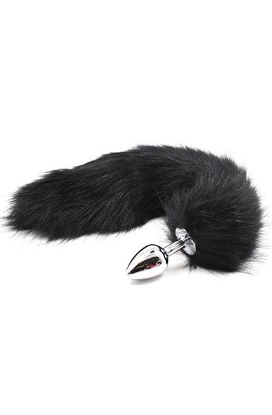 Fox Tail Plug Black Analplugg med svans