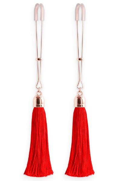 Bound Nipple Clamps T1 Red Bröstvårtsklämmor