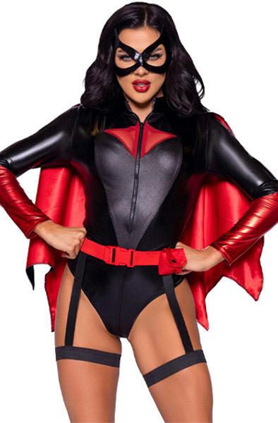 Leg Avenue Bat Woman Bodysuit S Rollspel & Maskerad