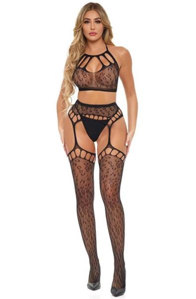 Rant With It 2-pcs Bra Set Black O/S Sexiga underkläder