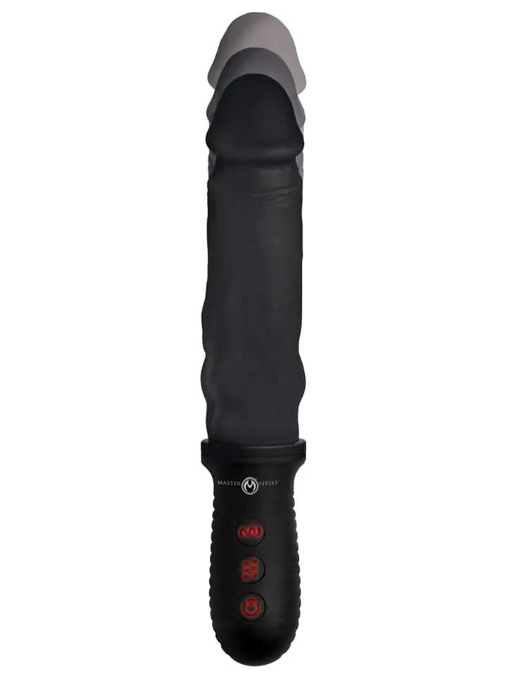 8X Auto Pounder Vibrating & Thrusting Dildo Dildo med vibrator