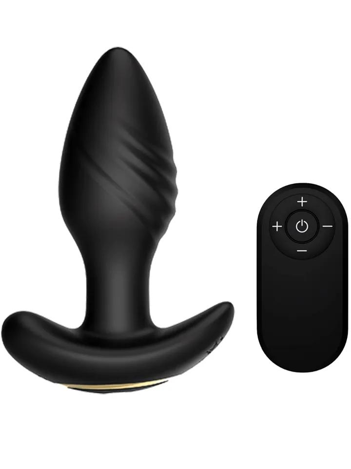 Remote Control Vibrating Butt Plug Analplugg med vibrator