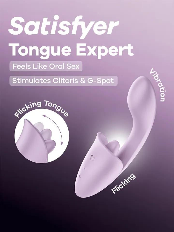 Satisfyer Tongue Expert Clitoral & G-Spot Stimulator G-punktsvibrator