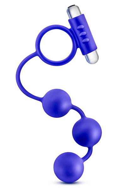 Anal Beads with Vibrating Cock Ring Analkulor