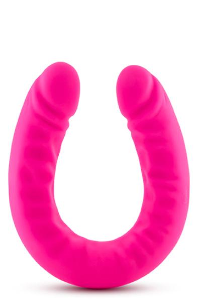 Ruse Slim Double Dong Hot Pink 46cm Dubbeldildo