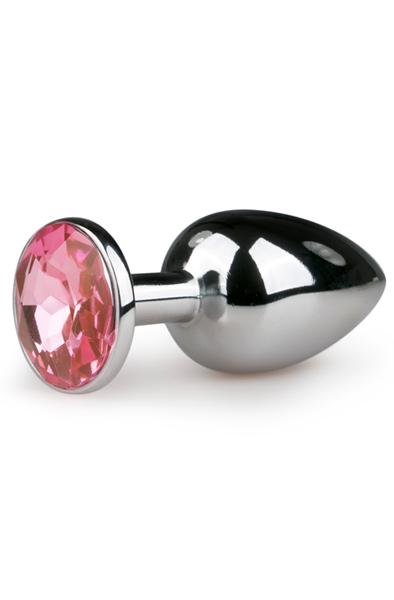 Easytoys Metal Butt Plug No. 1 Silver/Pink Lyxig analplugg