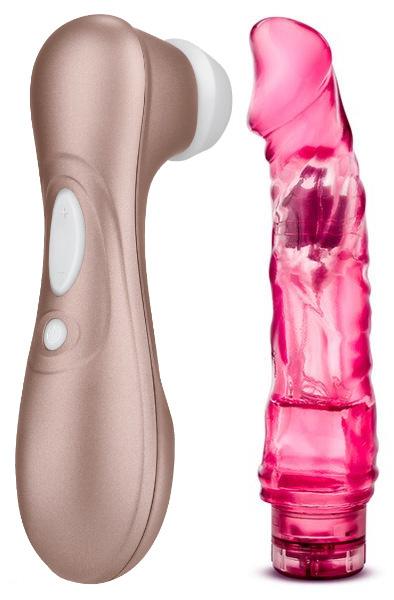Satisfyer Pro 2 + Vibe Pink 23cm Paketerbjudande