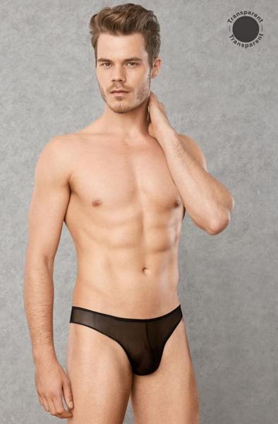 Doreanse Transparant Black Men's Thong M Stringkalsong