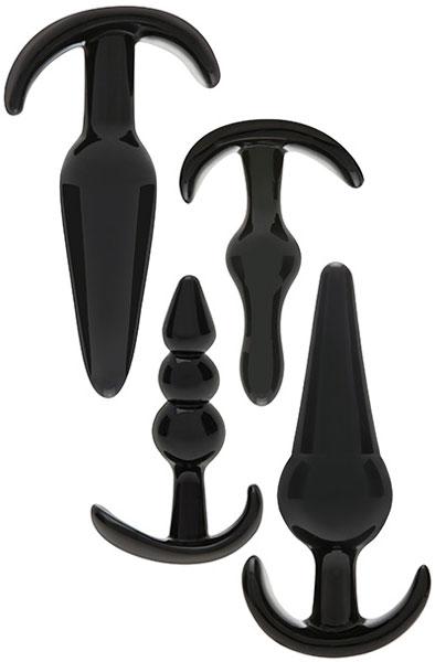 Zahara Anal Kit 4-pcs Black Analpluggar paket