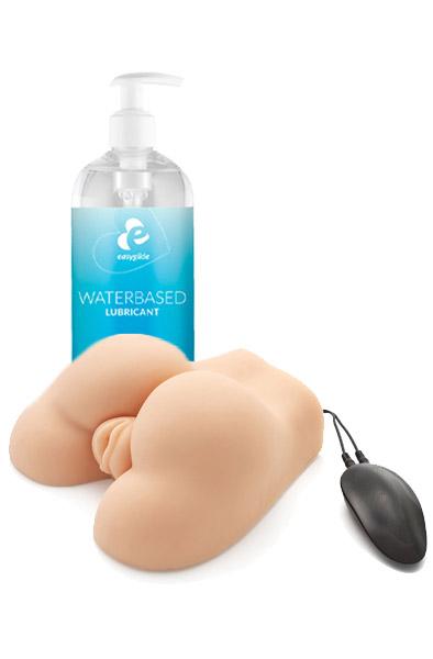 Ass Fucker Vibration + Lubricant 500 ml Paketerbjudande
