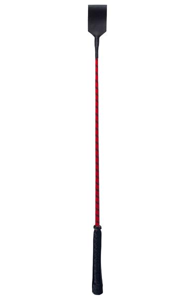 Devil Sticks Crop Polished Leather Red Ridpiska