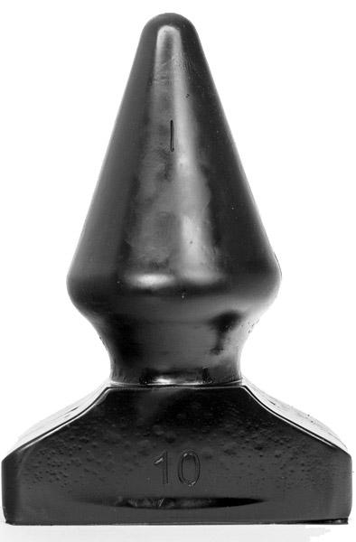 All Black Vinyl Anal Plug 20,5 cm Grövre analplugg