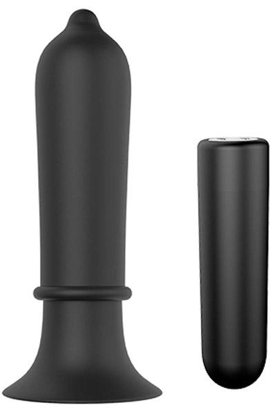 Cheeky Love Torpedo Plug Black Analplugg med vibrator