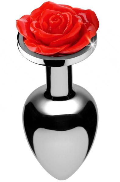 Booty Sparks Red Rose Analplug Analplugg metall