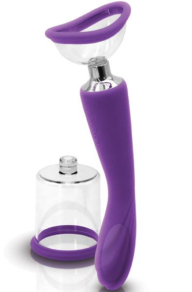 NS Novelties Pump N Vibe Purple Bröst- och klitorispump