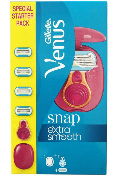 Gillette Venus Snap Razor + 4 Blades Venus rakhyvel