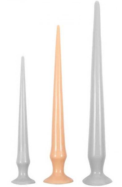 Long Dildo Tail Flex Flesh 43 cm Extra lång analdildo