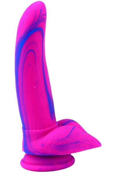 Dildo Banadick Pink-Blue 21cm Dragon dildo