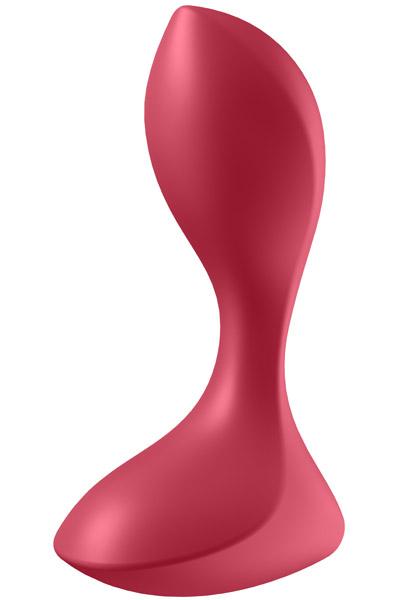 Satisfyer Backdoor Lover Plug Vibrator Red Analplugg med vibrator