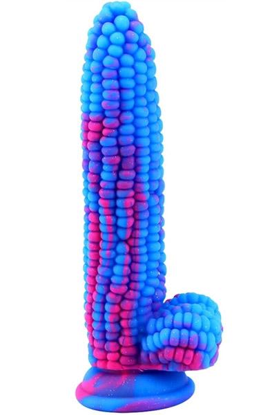 Dildo Corn Blue-Pink 20 cm Dragon dildo