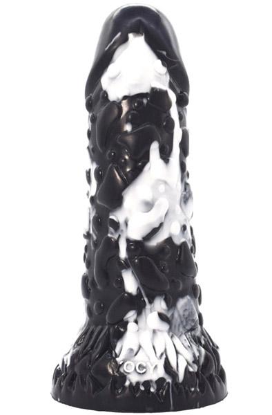 Toadyk Dildo Black-White 22 cm Dragon dildo