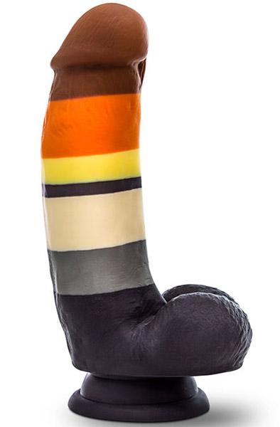 Pride Silicone Dildo With Suction Cup Bear 18cm Dildo