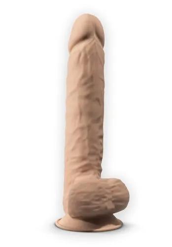 Dual Density Dildo med pung 27 cm