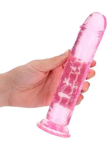 Crystal Clear dildo 20 cm, Pink