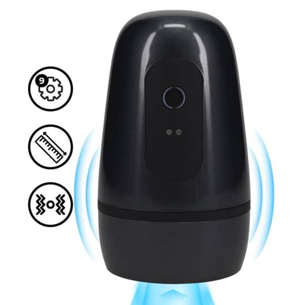 Pumped - Pulsar Negative Pressure Suction And Vibration Masturbator Pump - Black