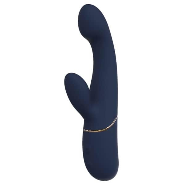 Dreamtoys - Goddess Collection - Hestia Nodding Duo Vibrator - Blue