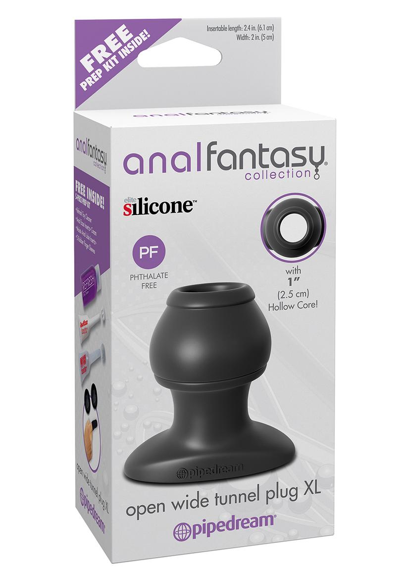 OPEN WIDE TUNNEL PLUG BLACK