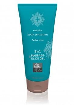 2-in-1 Massage gel & Glidmedel Amber