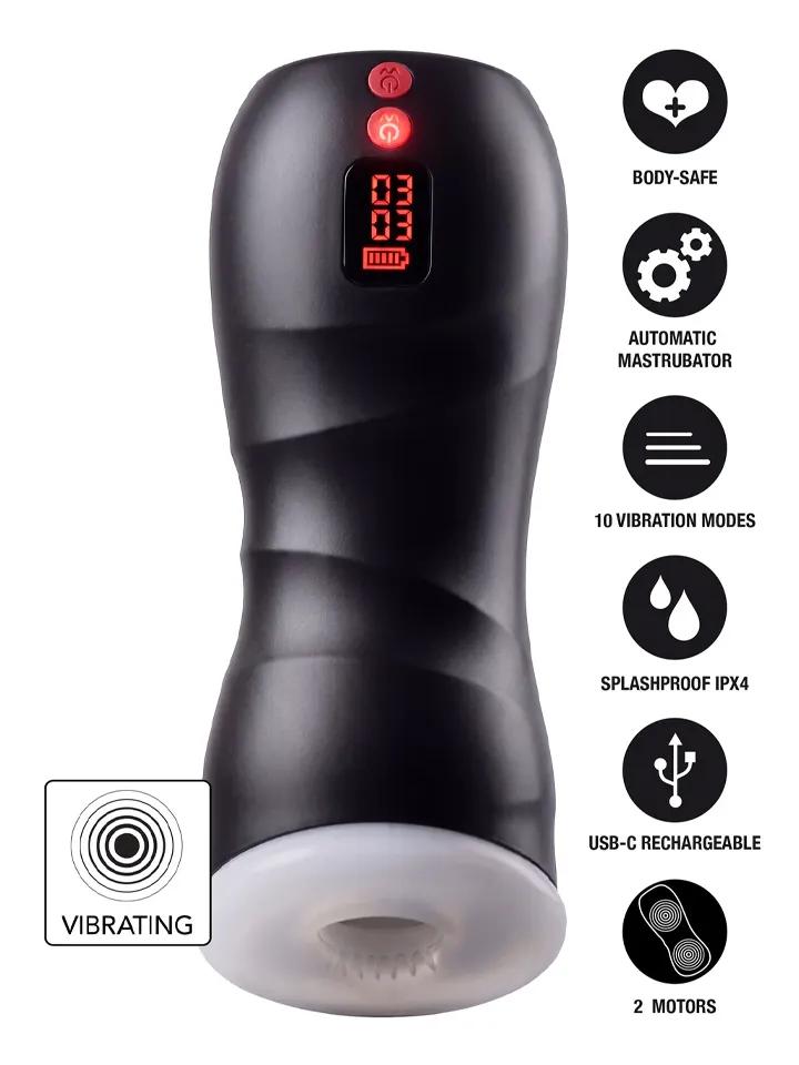 Hidden Desire Vibrating Twin Turbo Masturbator