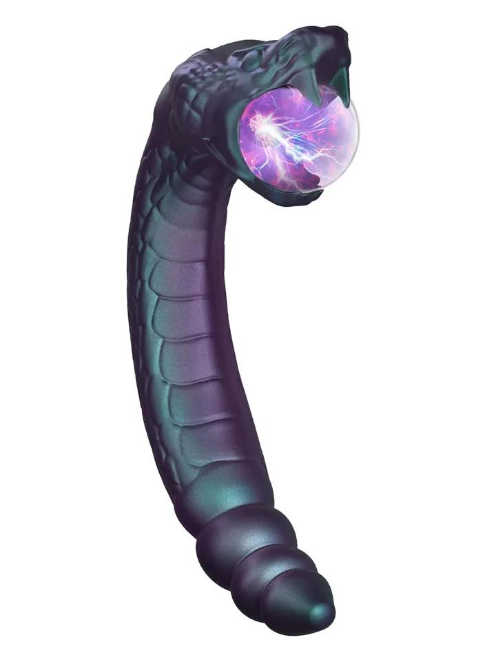 Rattle Snake Glowing Plasma Globe
